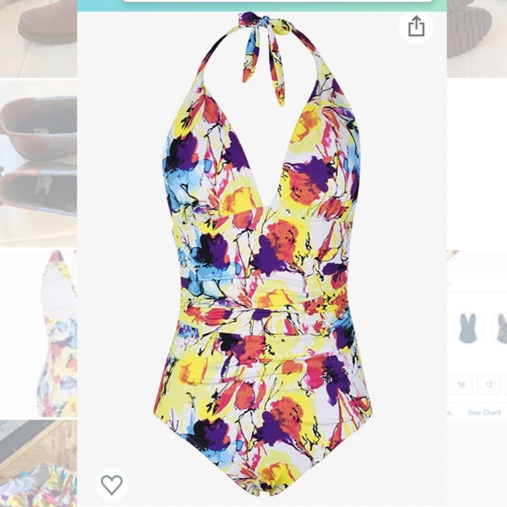 ☀️bundle & save ☀️ Hilor multicolor one piece swimsuit, size 6, NWT